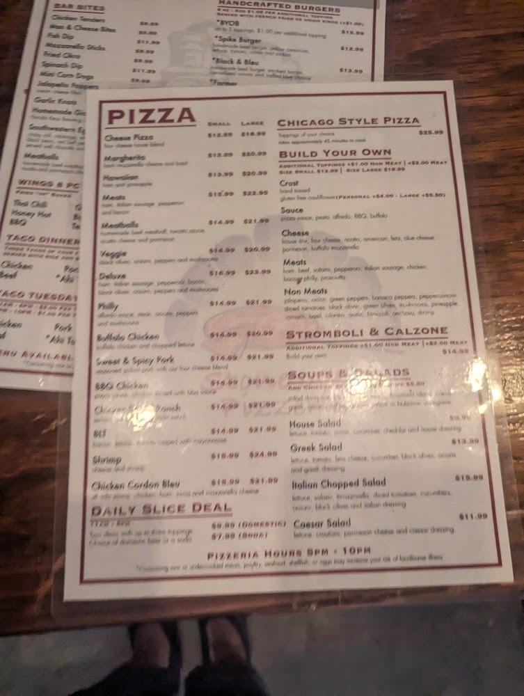 Stone Oven Pizzeria - The Whistle Stop Menu image 3